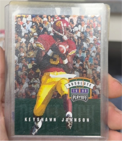 1996 Playoff Absolute #143 Keyshawn Johnson Rookie — front
