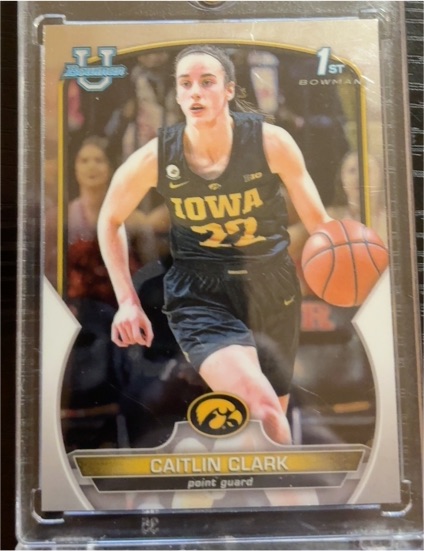 2023 Bowman University Chrome #50 Caitlin Clark — front