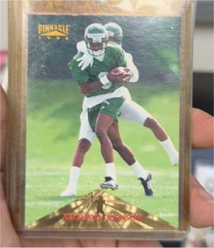 1996 Pinnacle #161 Keyshawn Johnson — front