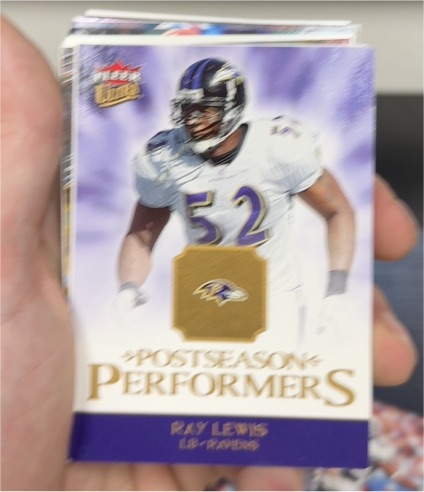2006 Fleer Ultra Postseason Performers #UPP-RL Ray Lewis — front