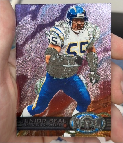 1997 SkyBox Metal Universe #92 Junior Seau — front