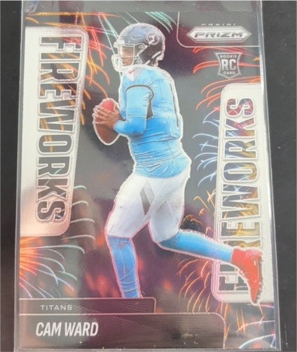2025 Panini Prizm Fireworks #1 Cam Ward — front