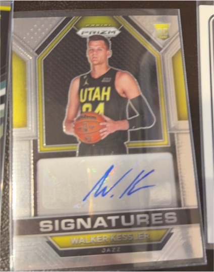 2022-23 Panini Prizm Rookie Signatures #RSI-WLK Walker Kessler — front