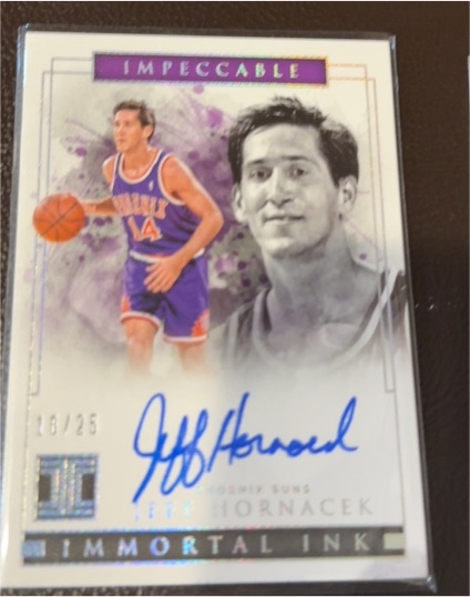 2018-19 Panini Impeccable Immortal Ink #IM-JH Jeff Hornacek — front