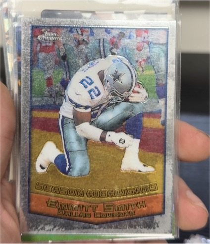 1999 Topps Chrome #128 Emmitt Smith Season Highlights Dallas Cowboys — front
