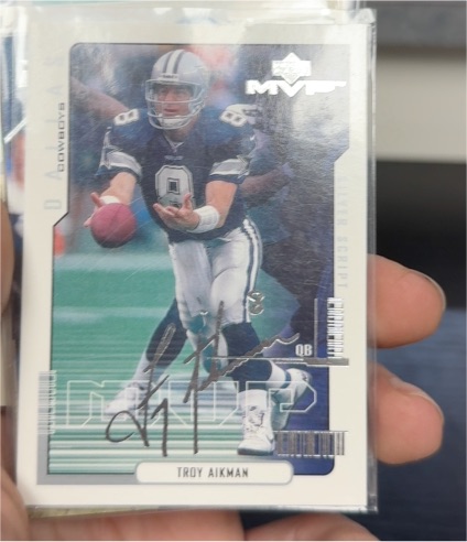 2000 Upper Deck MVP Silver Script #43 Troy Aikman — front