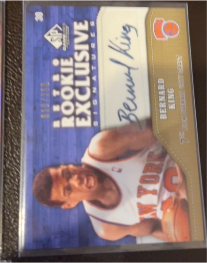 2004 SP Authentic Retro Rookie Exclusive Signatures #RR-BK Bernard King — front