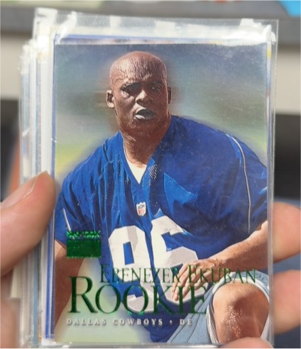 1999 Skybox Premium #224 Ebenezer Ekuban — front