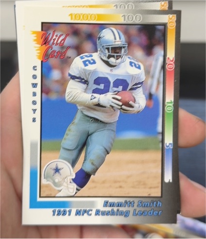 1992 Wild Card #245 Emmitt Smith — front