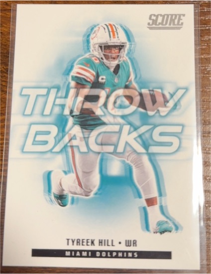 2025 Score #18 Tyreek Hill Throwbacks — front