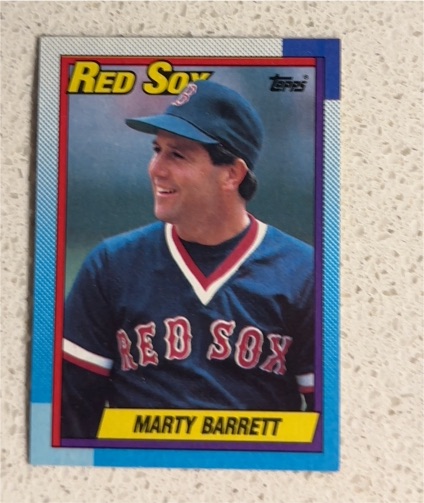 1990 Topps #355 Marty Barrett — front