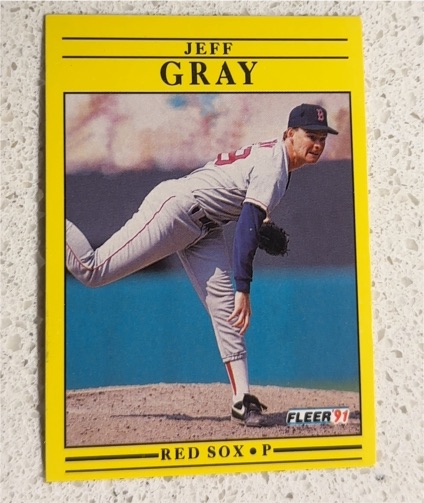1991 Fleer #95 Jeff Gray — front