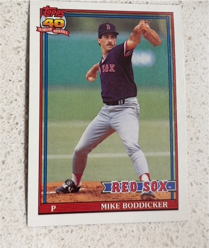 1991 Topps #303 Mike Boddicker — front