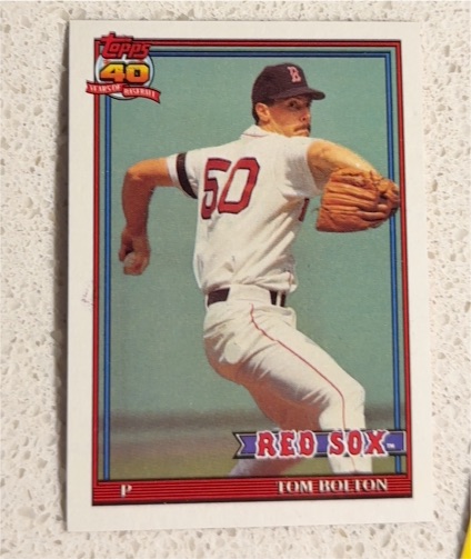 1991 Topps #37 Tom Bolton — front