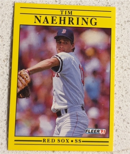 1991 Fleer #105 Tim Naehring — front