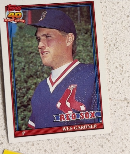 1991 Topps #629 Wes Gardner — front