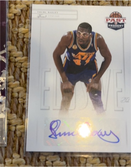 2011-12 Panini Past & Present Elusive Ink #THB Thurl Bailey — front