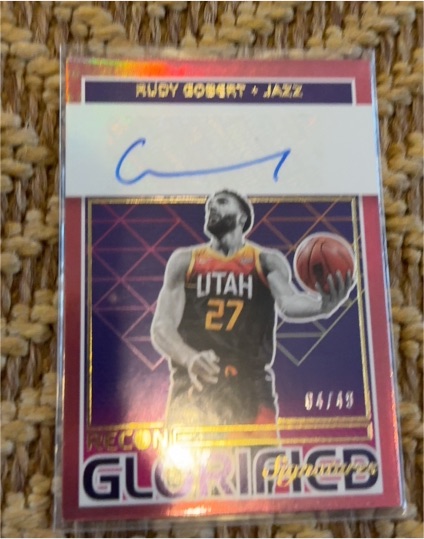 2021 Panini Recon Glorified Signatures #GS-RUD Rudy Gobert — front