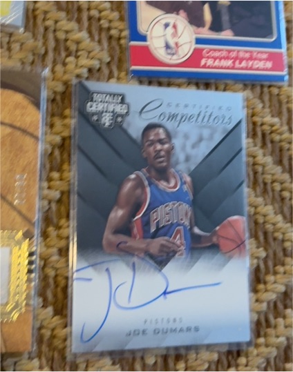 2002 Totally Certified Certified Competitors Joe Dumars — front
