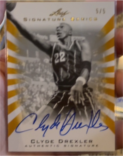 2012 Leaf Signature Series #Signature Series Clyde Drexler — front