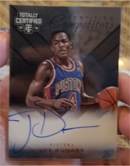 2015 Panini Totally Certified Competitors #CCA-JD Joe Dumars — front
