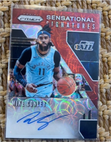 2019 Panini Prizm Sensational Signatures #SG-MCL Mike Conley — front