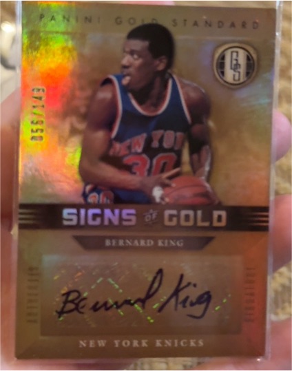 2011-12 Panini Gold Standard Signs of Gold #SG-13 Bernard King — front