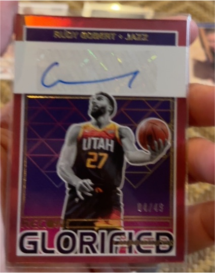 2021 Panini Recon Glorified Signatures #GS-RUD Rudy Gobert — front