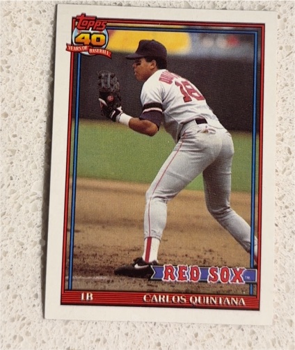 1991 Topps #206 Carlos Quintana — front