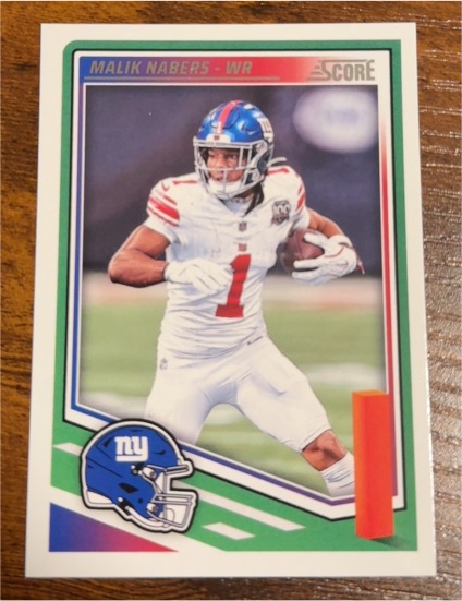 2025 Panini Score #105 Malik Nabers — front