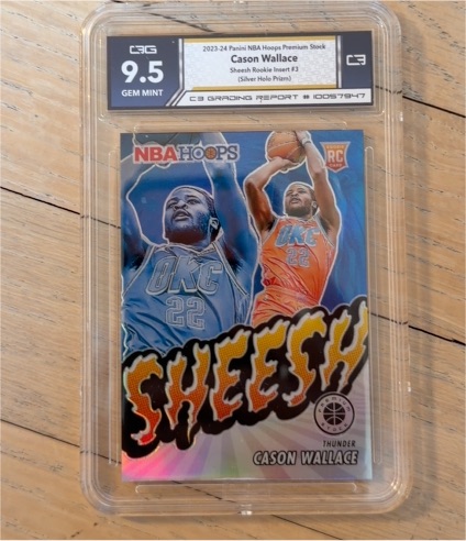 2023-24 Panini NBA Hoops Premium Stock #3 Cason Wallace — front