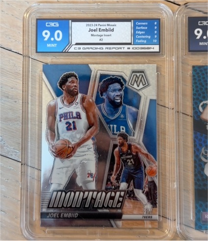 2023-24 Panini Mosaic #2 Joel Embiid Montage — front