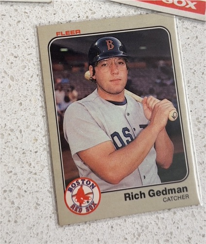 1983 Fleer #184 Rich Gedman — front