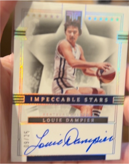 2022-23 Panini Impeccable Stars #9 Louie Dampier — front