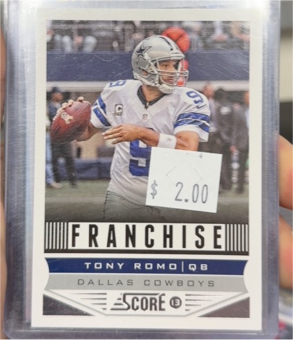 2013 Score Franchise #275 Tony Romo — front