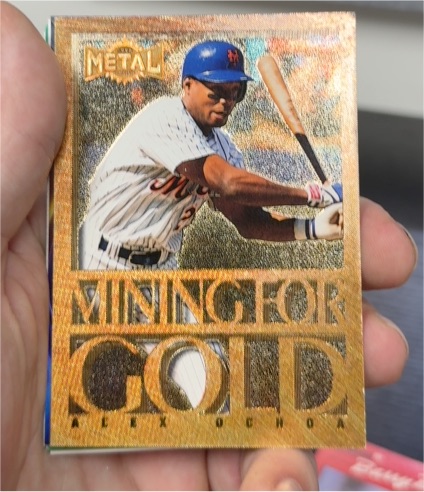 1996 Metal Universe #10 Alex Ochoa Mining for Gold — front