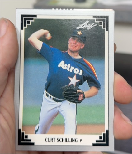 1991 Leaf #292 Curt Schilling Houston Astros — front