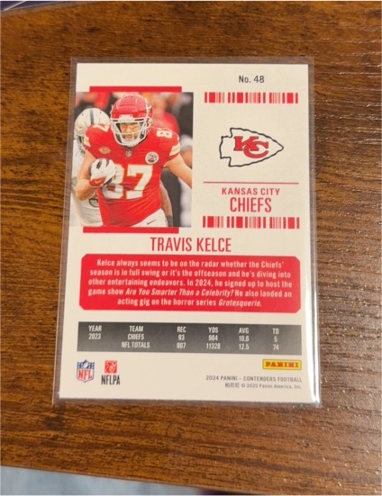 2024 Panini Contenders #48 Travis Kelce — front