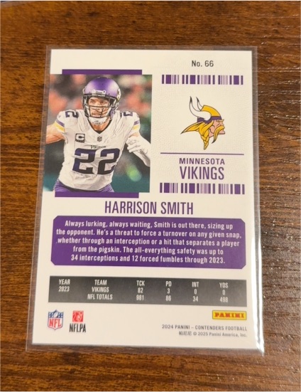 2024 Panini Contenders #66 Harrison Smith — front