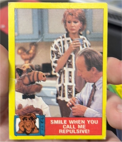 1987 Topps ALF #12 Smile When You Call Me Repulsive! — front