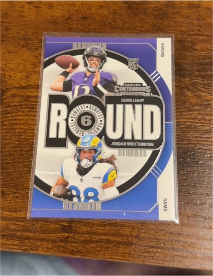 2024 Panini Contenders #21 Round Numbers Devin Leary Jordan Whittington — front