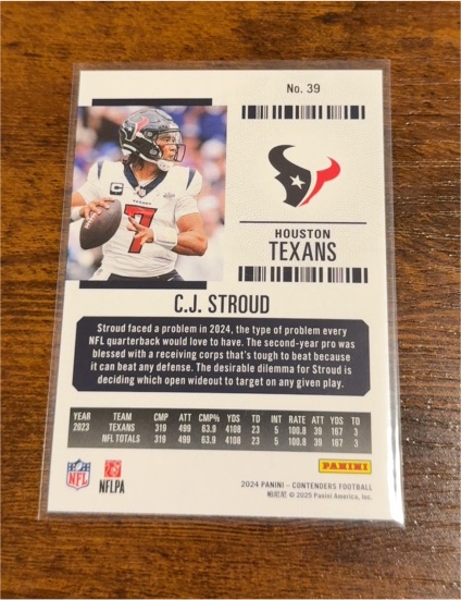 2024 Panini Contenders #39 C.J. Stroud — front