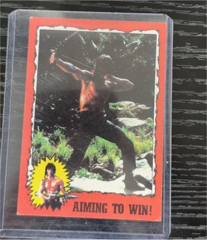 1985 Topps Rambo: First Blood Part II #38 Aiming To Win! — front