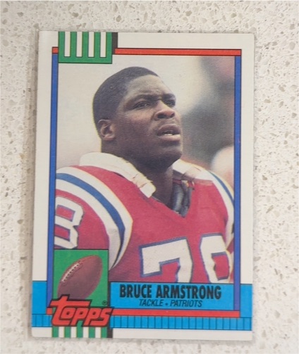 1990 Topps #419 Bruce Armstrong — front
