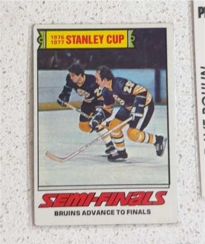 1977-78 Topps #263 Stanley Cup Semi-Finals Boston Bruins — front