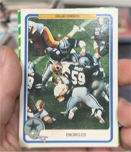 1982 Fleer Team Action #14 Dallas Cowboys Encircled — front