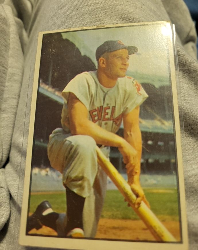 1953 Bowman Color #8 Al Rosen — front