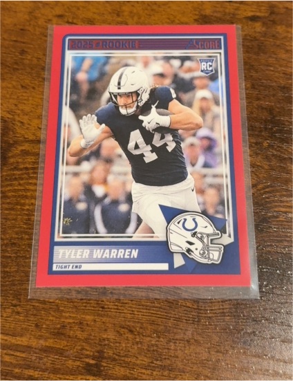 2025 Panini Score #21 Tyler Warren — front