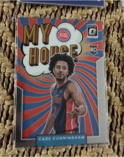 2021-22 Panini Donruss Optic #16 Cade Cunningham My House Rookie Card — front