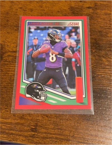 2025 Panini Score #75 Lamar Jackson — front
